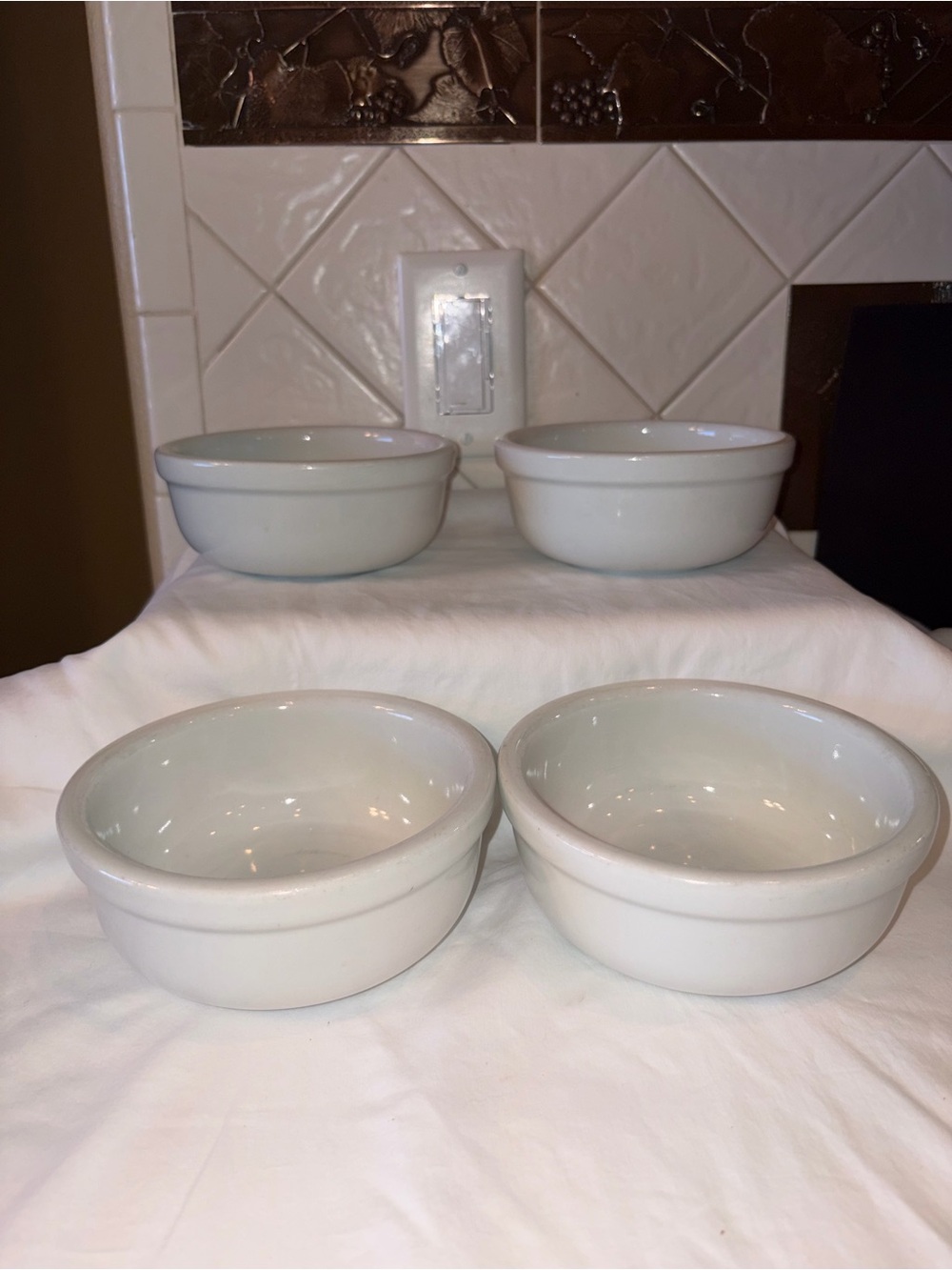 Vintage IDG Williams Sonoma Ironstone Farmhouse Bowls set of 4